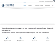 Tablet Screenshot of hunterequitycapital.com